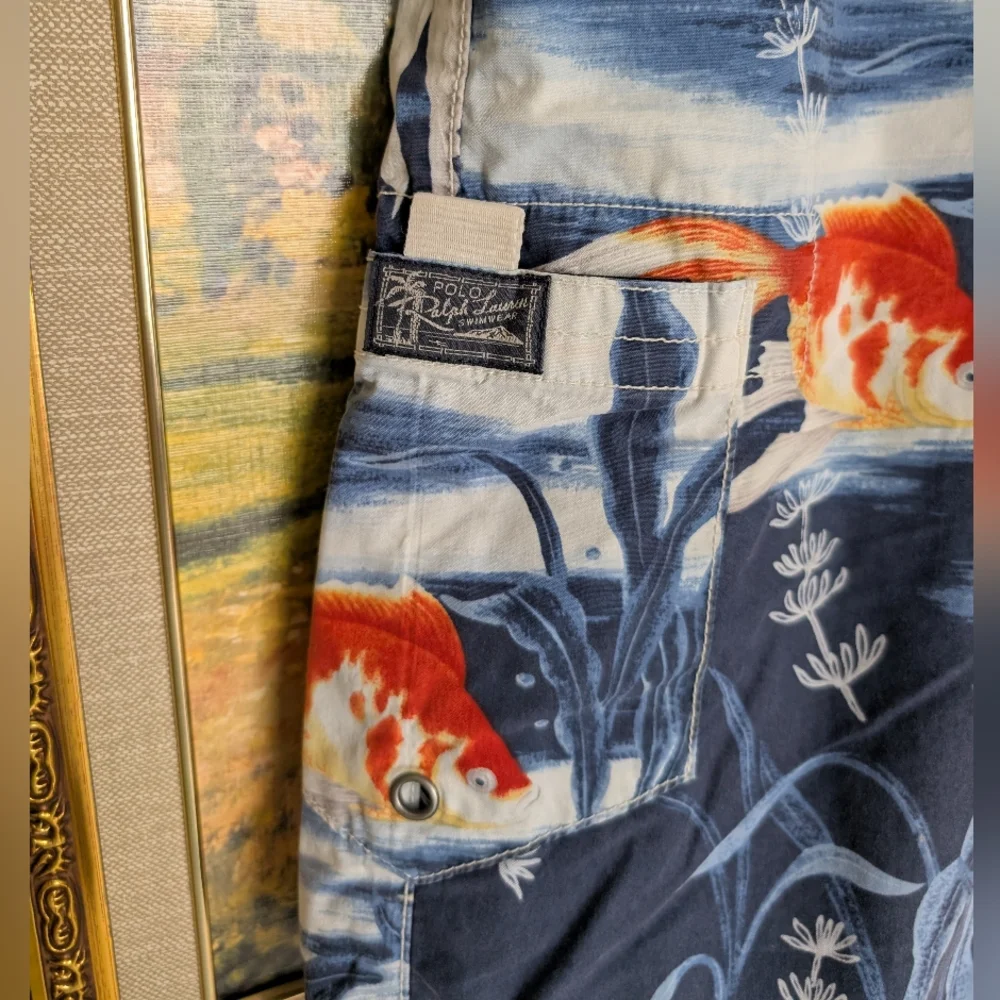 Vintage Ralph Lauren Koi Swim Shorts